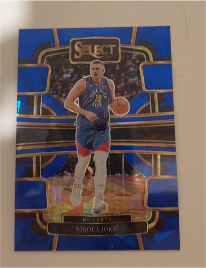 2023-24 Panini Select Concourse Blue Prizm #32 Nikola Jokic — front