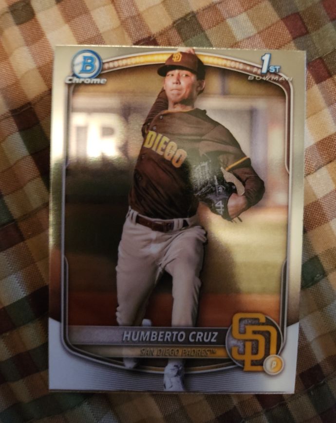 2025 Bowman Chrome Prospects #BCP-96 Humberto Cruz — front