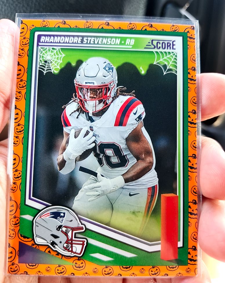 2025 Panini Score-A-Treat #211 Rhamondre Stevenson — front