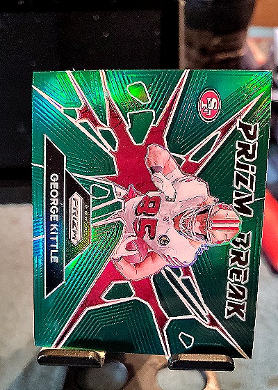 2024 Panini Prizm #2 George Kittle Prizm Break — front