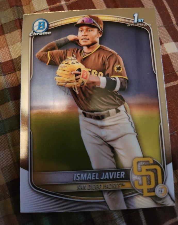 2025 Bowman Chrome Prospects #BCP-52 Ismael Javier — front