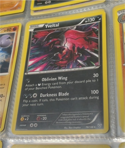 2014 Pokémon XY #78 Yveltal — front
