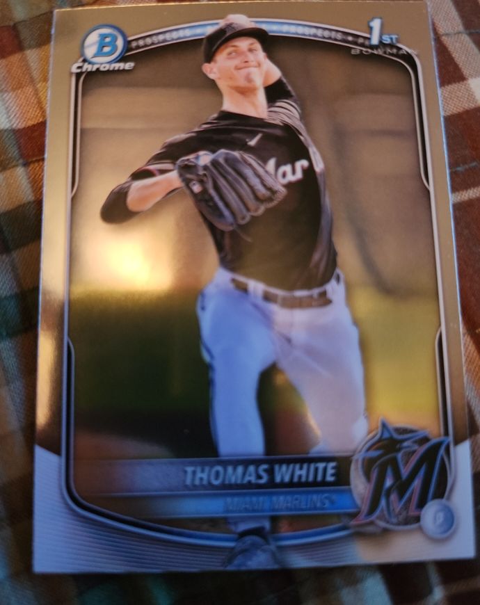 2025 Bowman Chrome Prospects #BCP-69 Thomas White — front