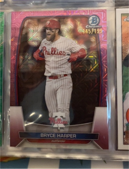 2023 Bowman Chrome Mojo #24 Bryce Harper — front