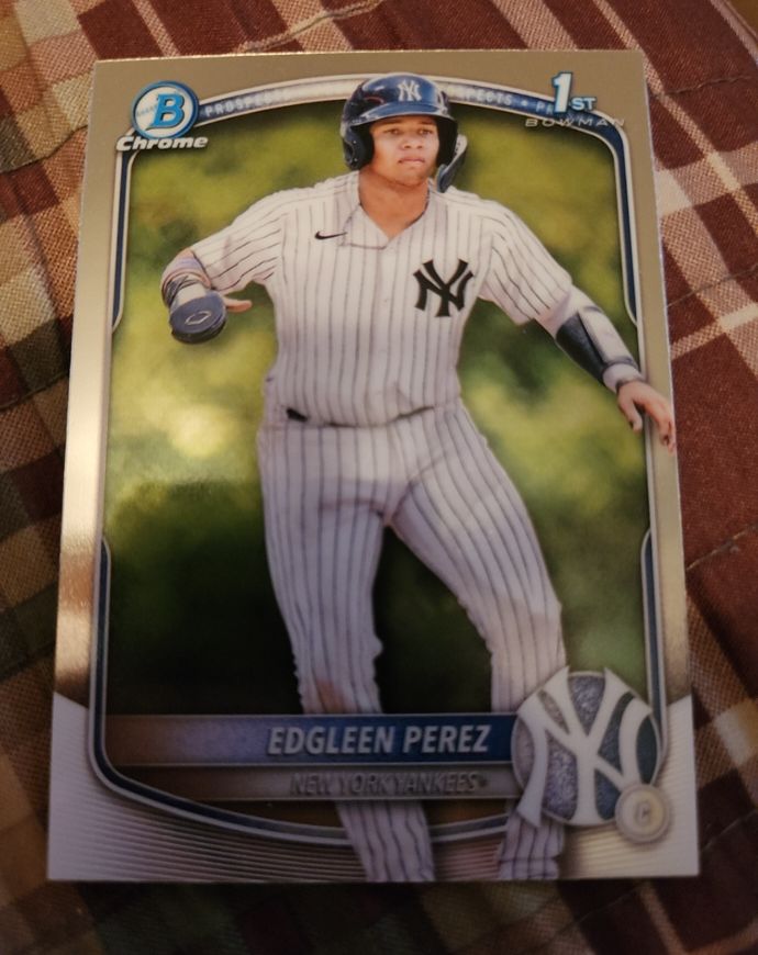 2025 Bowman Chrome #BCP-80 Edgleen Perez — front