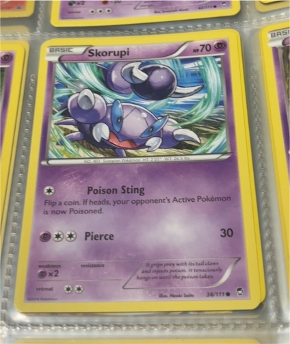 2014 Pokémon Furious Fists #38 Skorupi — front
