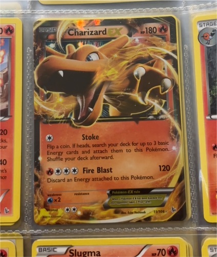 2014 Pokemon XY Flashfire #11 Charizard EX — front