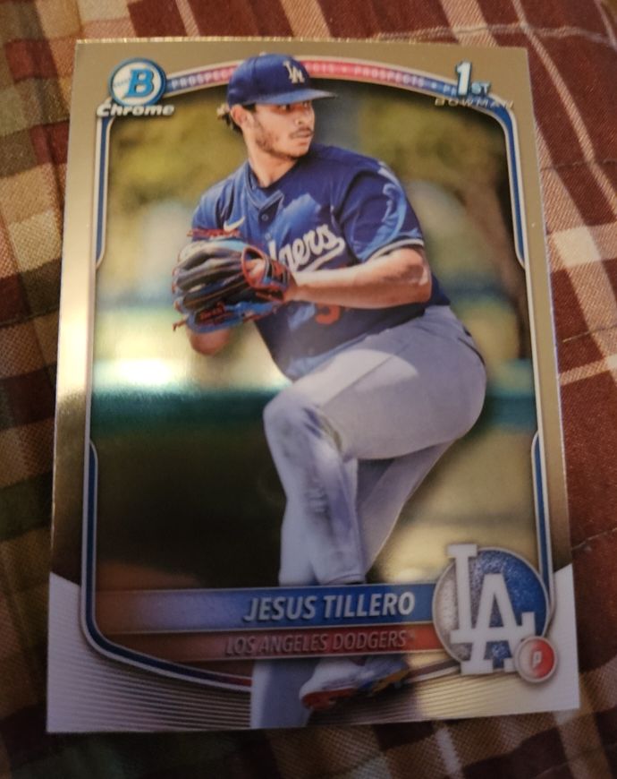 2025 Bowman Chrome #BCP-117 Jesus Tillero — front