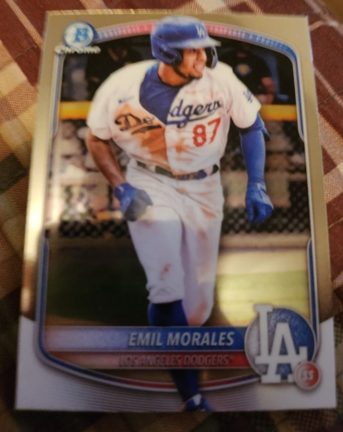 2025 Bowman Chrome Prospects #BCP-127 Emil Morales — front