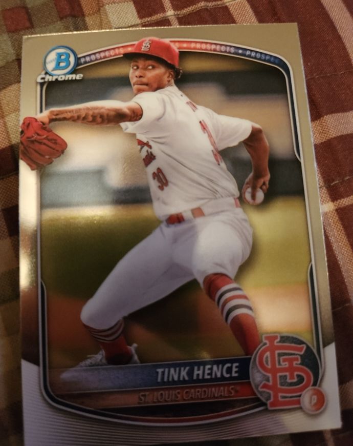 2025 Bowman Chrome Prospects #BCP-101 Tink Hence — front