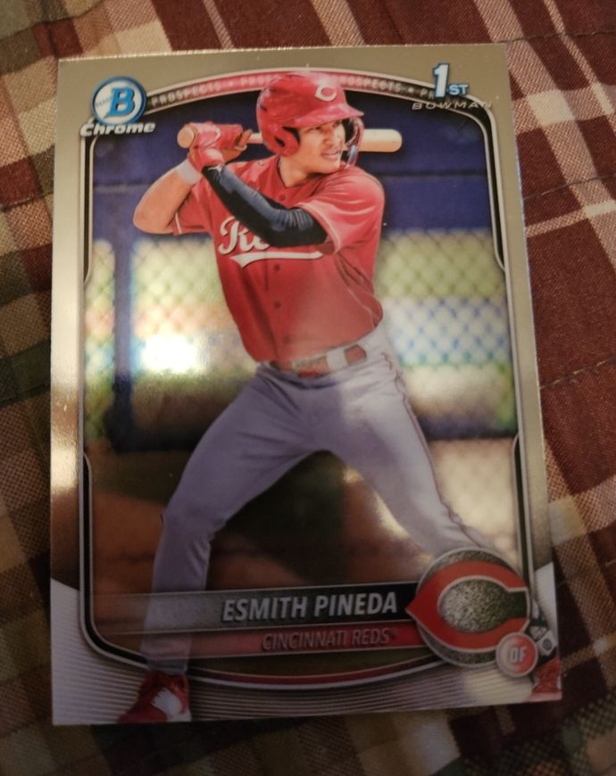 2025 Bowman Chrome Prospects #BCP-37 Esmith Pineda — front