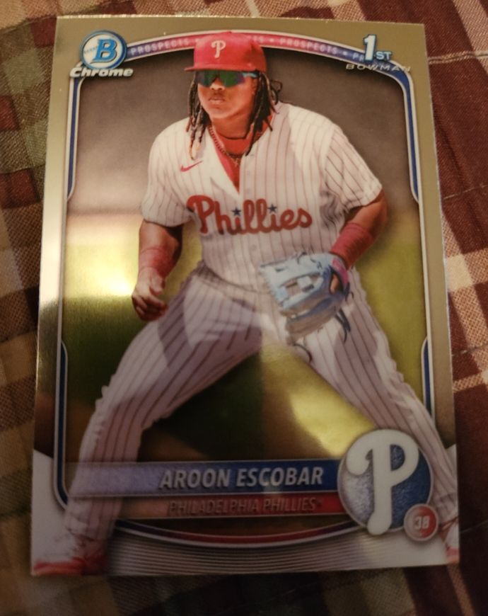 2025 Bowman Chrome #BCP-65 Aroon Escobar — front