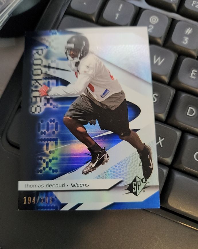 2008 SPx #145 Thomas DeCoud — front