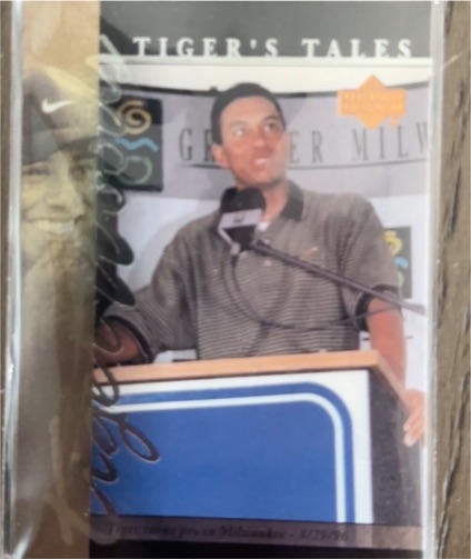 2001 Upper Deck Tiger's Tales #TT12 Tiger Woods — front