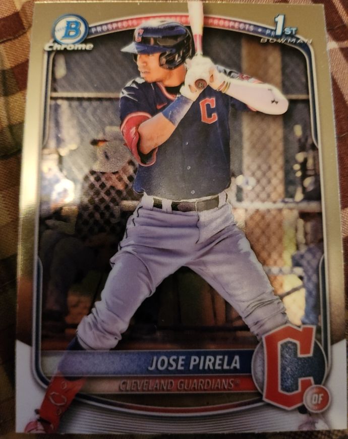 2025 Bowman Chrome #BCP-111 Jose Pirela — front