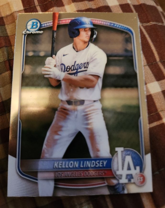 2025 Bowman Chrome #BCP-137 Kellon Lindsey — front