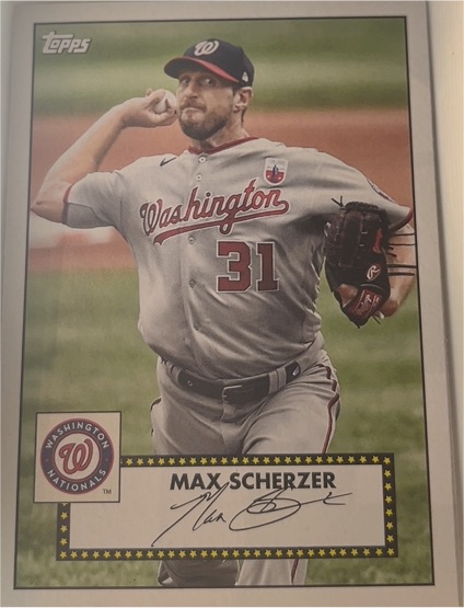 2021 Topps Series 1 1952 Topps Redux #T52-13 Max Scherzer — front