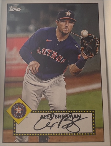 2021 Topps #T52-11 Alex Bregman 1952 Topps Redux Houston Astros — front