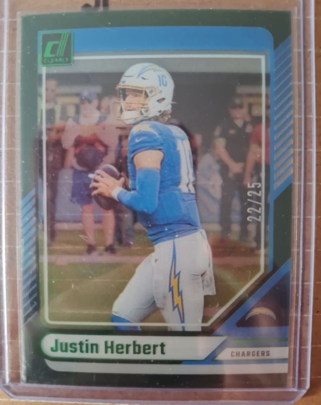 2024 Panini Clearly Donruss #30 Justin Herbert — front