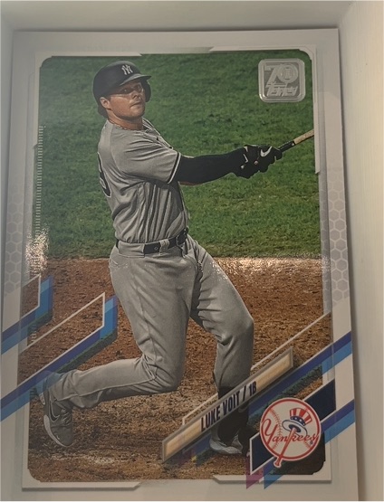 2021 Topps #186 Luke Voit — front