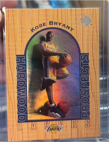 1996 Upper Deck UD3 #19 Kobe Bryant Hardwood Prospects Rookie Card — front