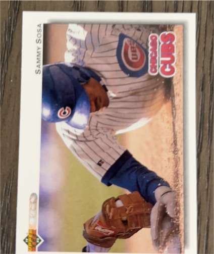 1992 Upper Deck #723 Sammy Sosa Chicago Cubs — front