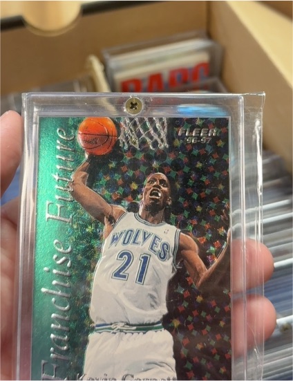 1996-97 Fleer #57 Kevin Garnett — front
