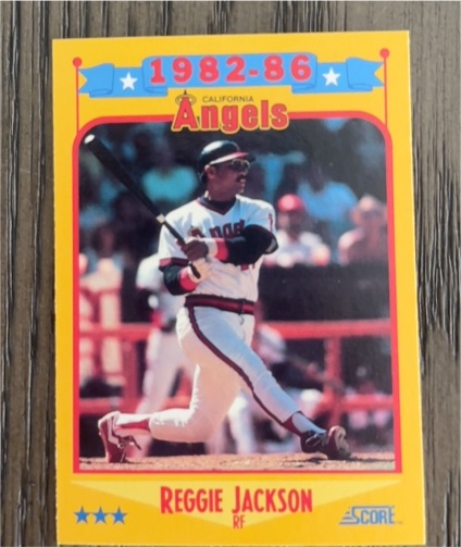 1988 Score #503 Reggie Jackson California Angels — front