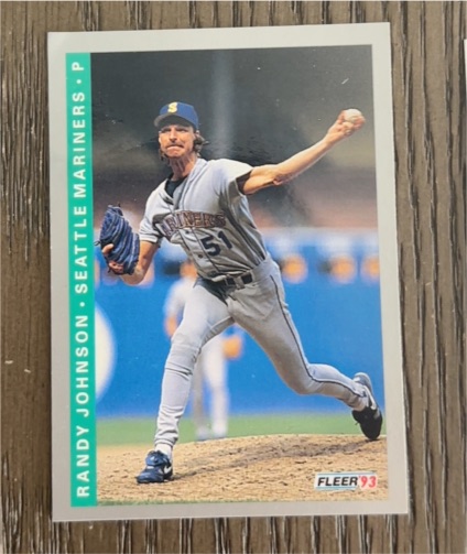 1993 Fleer #676 Randy Johnson — front