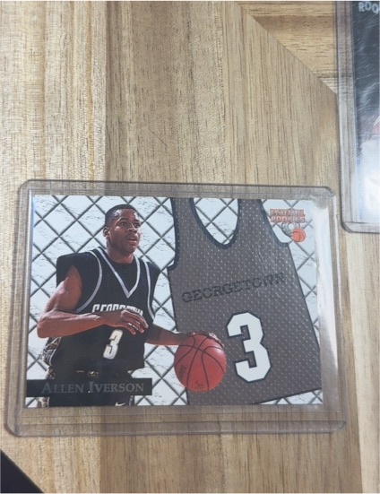 1996 Score Board Basketball Rookies Jerseys #J1 Allen Iverson — front