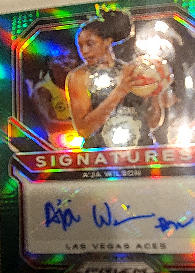 2021 Panini Prizm WNBA Signatures #SG-AJW A'ja Wilson — front