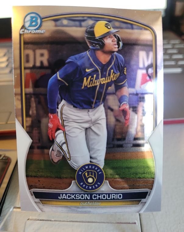 2023 Bowman Chrome Prospects #BCP-76 Jackson Chourio — front