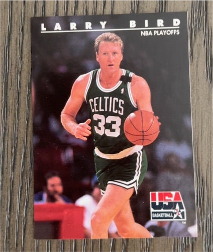 1992 SkyBox USA #15 Larry Bird NBA Playoffs — front