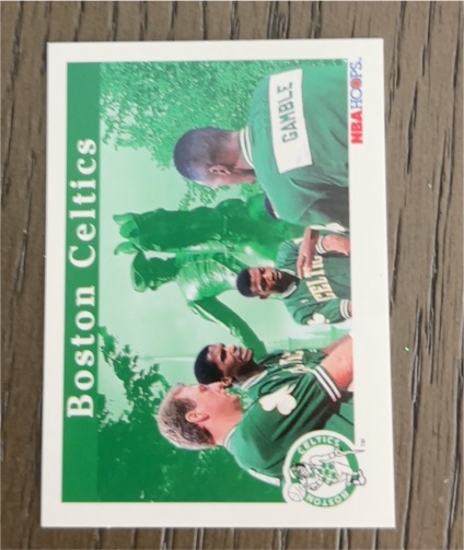 1992-93 NBA Hoops #267 Boston Celtics — front