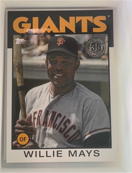 2021 Topps 1986 Topps 35th Anniversary #86B-2 Willie Mays — front