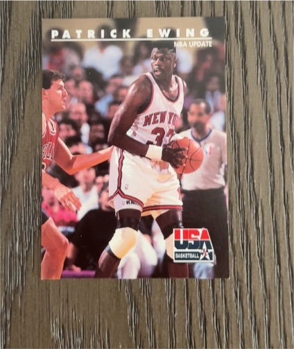 1992 SkyBox USA Basketball NBA Update #19 Patrick Ewing — front