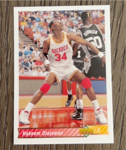 1992-93 Upper Deck #136 Hakeem Olajuwon — front