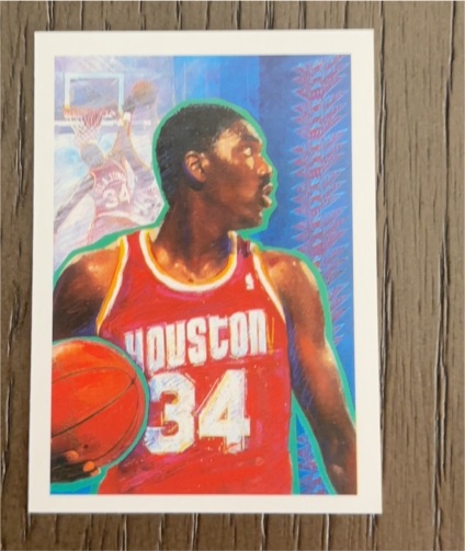 1990-91 NBA Hoops #364 Hakeem Olajuwon — front