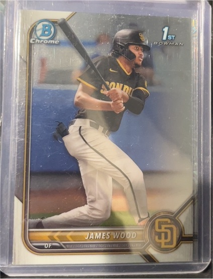 2022 Bowman Chrome #BCP-108 James Wood — front