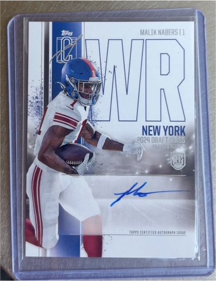 2024 Topps Signature Class #159 Malik Nabers — front