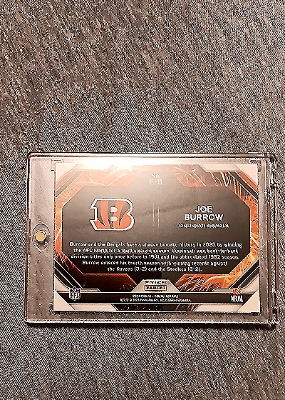 2023 Panini Prizm #F-3 Joe Burrow — back