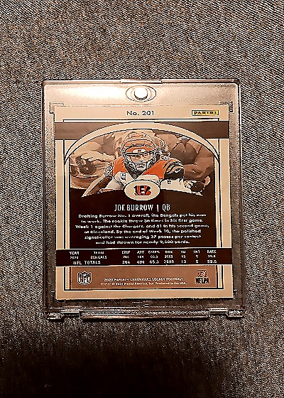 2020 Panini Chronicles #201 Joe Burrow — back