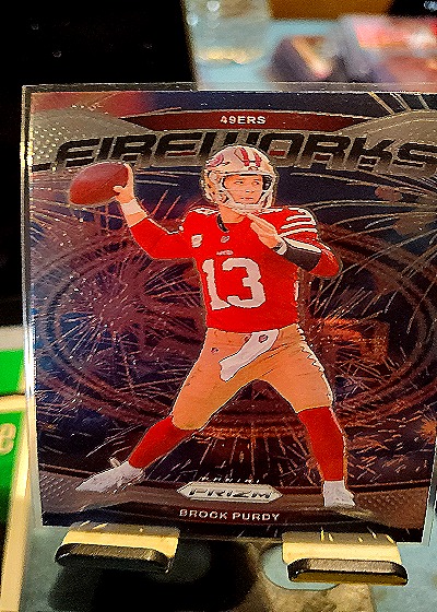 2024 Panini Prizm Fireworks #2 Brock Purdy — front