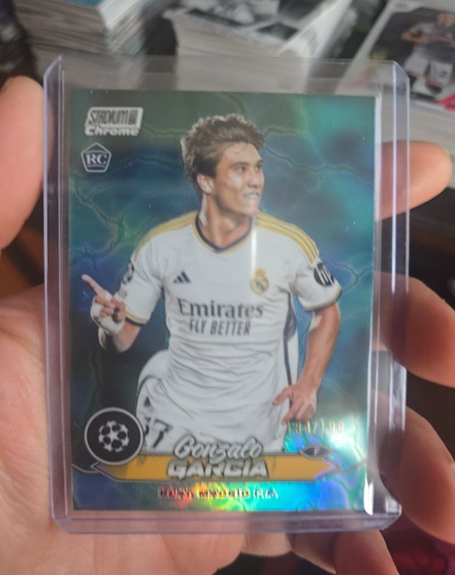 2023-24 Topps Stadium Club Chrome UEFA #66 Gonzalo Garcia Rookie — front
