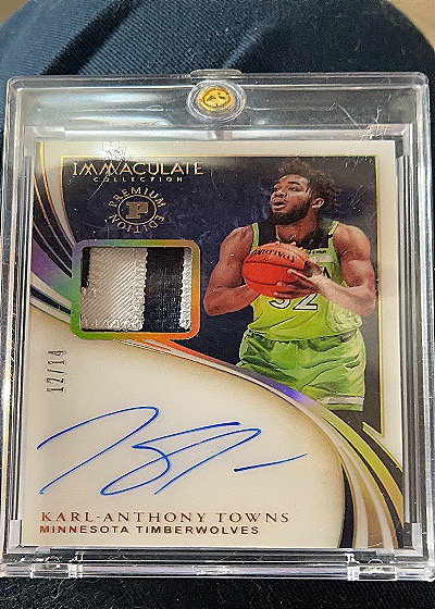 2017 Panini Immaculate Collection #126 Karl-Anthony Towns — front