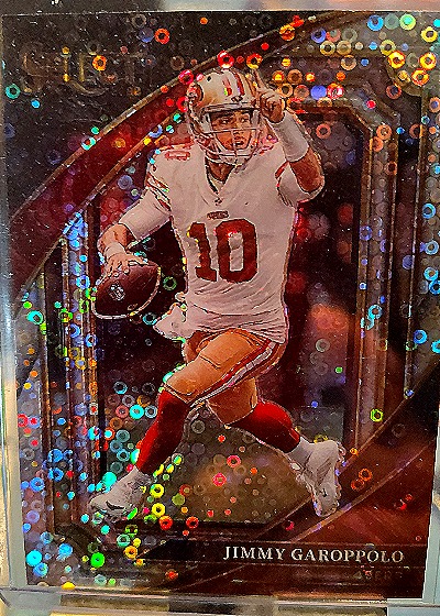 2022 Panini Select Suite Level Blue Disco Prizm #384 Jimmy Garoppolo — front