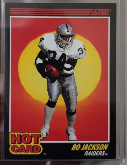 1990 Score Hot Card #2 Bo Jackson — front