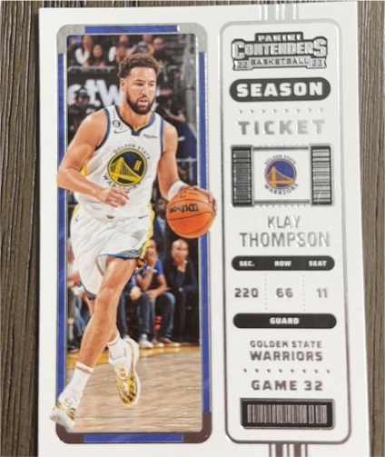 2022-23 Panini Contenders Season Ticket #79 Klay Thompson — front