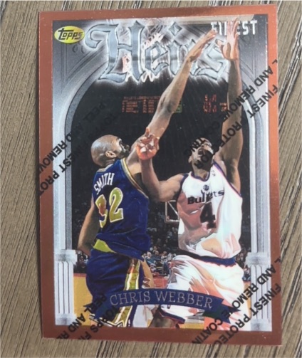 1996-97 Topps Finest #163 Chris Webber — front