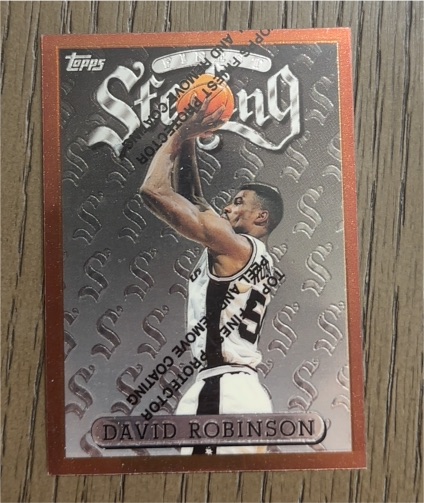 1996-97 Topps Finest Sterling #60 David Robinson — front